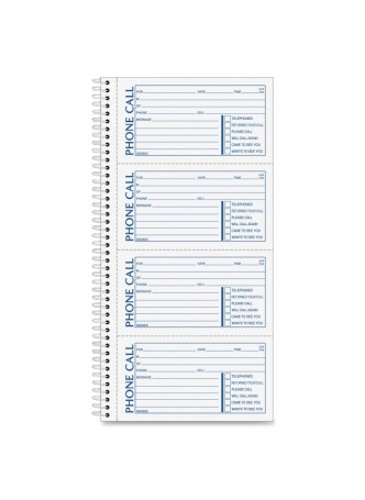 Receipt book, 400 Sheet(s) - Spiral Bound - 2 Part - 11" x 5.25" Sheet Size - Assorted Sheet Color - 1 Each - abfsc1154d